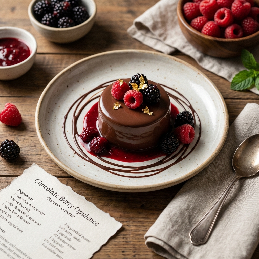 Delicious chocolate dessert